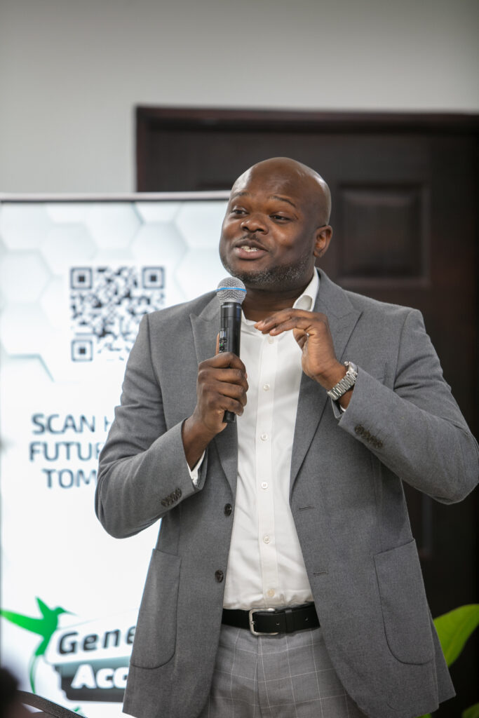 General Accident Chief Operating Officer, Gregory Foster addressed the newest members of the GenAc team during the Company’s Graduate Internship Programme launch ceremony at on Half Way Tree Road on February 12.