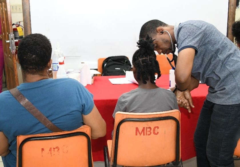 Dr. Ryan Haynes at UTech Health and Services Fair