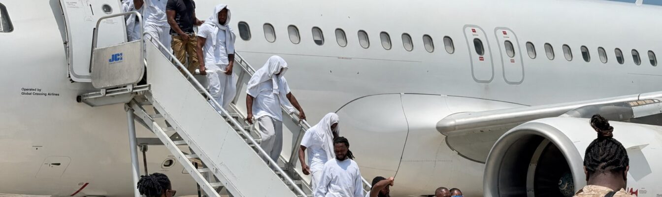 Haitians deported by the United States arrive in Cap-Haïtien on Thursday, July 16, 2026. Photo via Haiti's National Office of Migration’s site