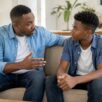 Parent talking to Child