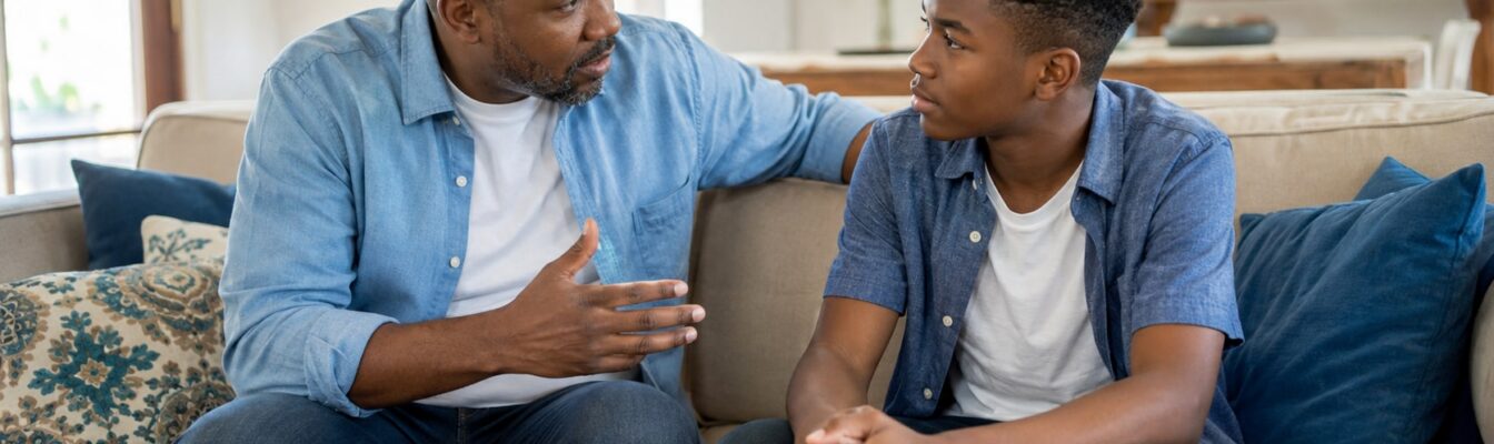 Parent talking to Child