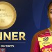 Hayley Matthews ICC Player for the month