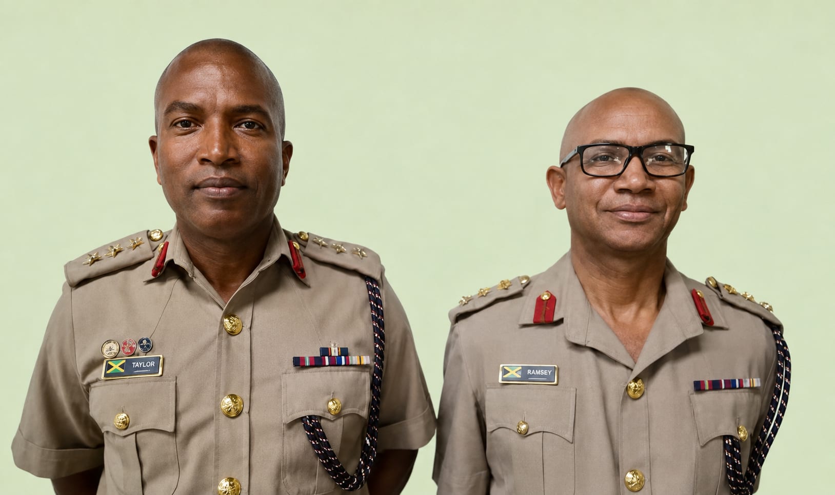 Colonel Nicholas V Taylor (Left) and Colonel Rohan M Robinson (Right)