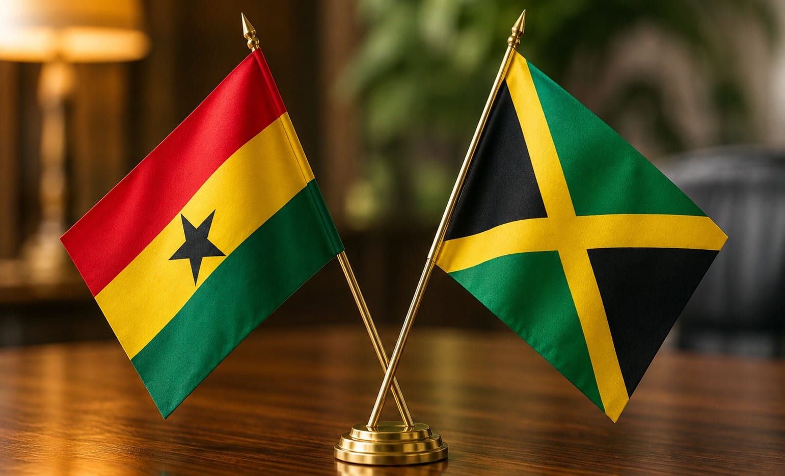 Ghana Jamaica Flag