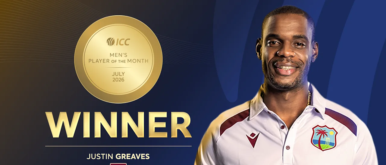 Justin Greaves ICC Player of the Month