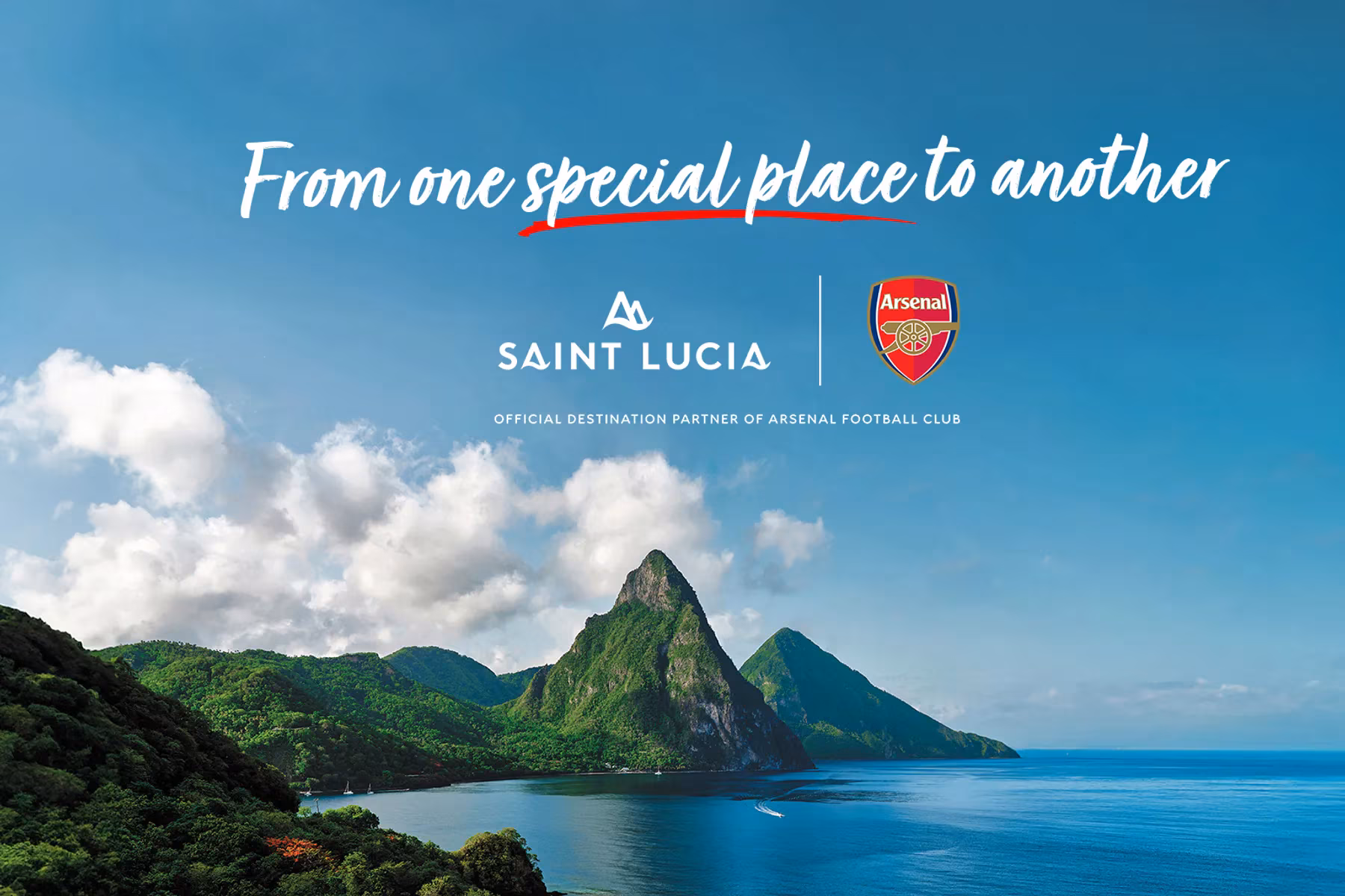 Saint Lucia shows off Tourism campaign at Arsenal’s Emirates Stadium