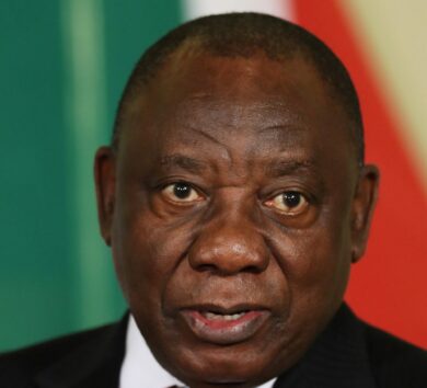 Nigeria’s President Buhari meets with his South African counterpart Ramaphosa in Pretoria
