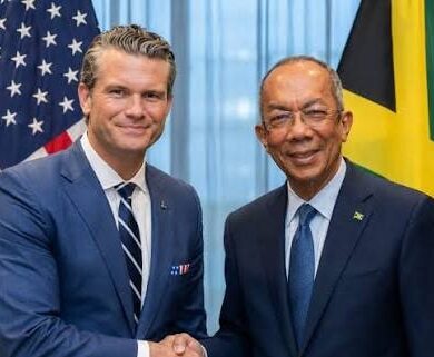 U.S. Secretary of Defense Pete Hegseth and Jamaica’s Deputy Prime Minister and Minister of National Security, Dr. Horace Chang