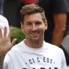 Lionel Messi arrives in Paris to join Paris St Germain