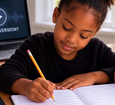 Child doing work