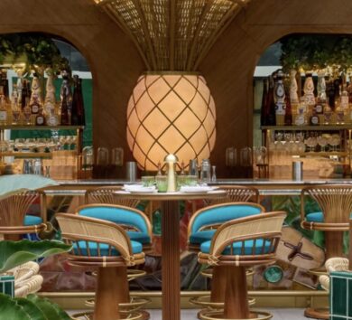 A section of the spectacular interior of Amazonico