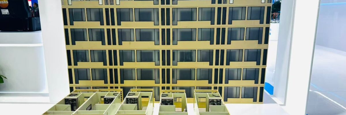 A view of the prefabricated modular housing system from China State Construction Engineering Corporation Photo_ Liu Yang_GT