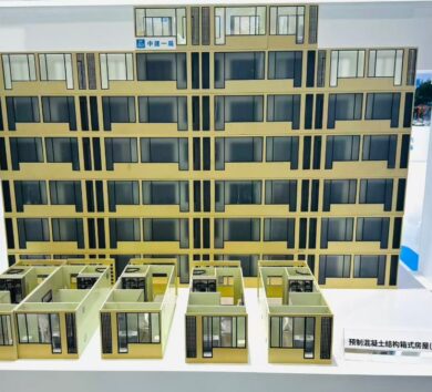 A view of the prefabricated modular housing system from China State Construction Engineering Corporation Photo_ Liu Yang_GT