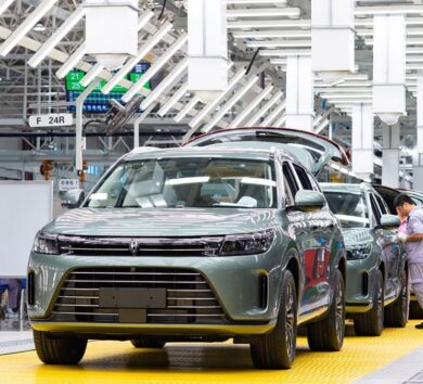 An NEV manufacturing line in Southwest China's Chongqing Municipality Photo_ VCG