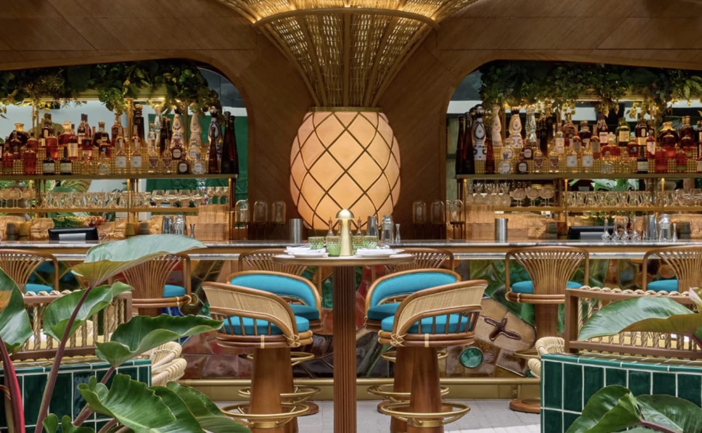 A section of the spectacular interior of Amazonico