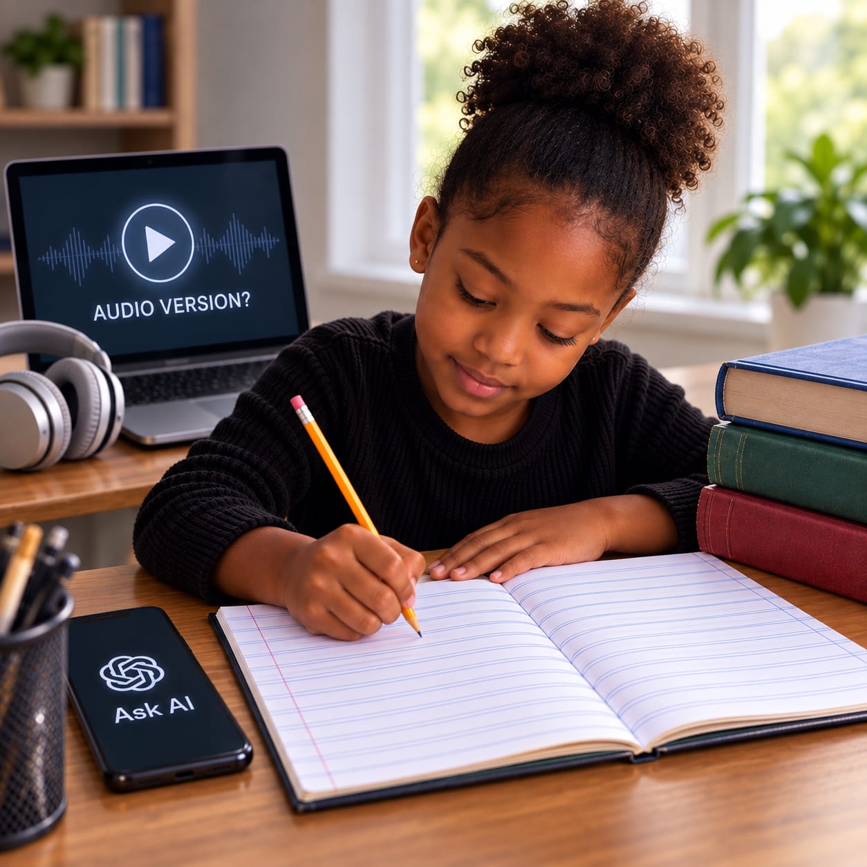 Child doing work
