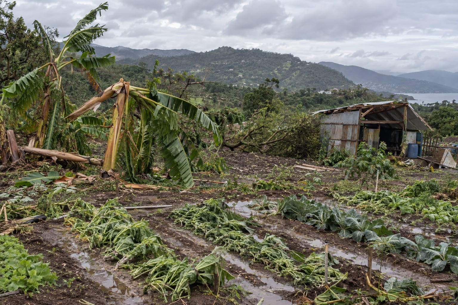 Farm after Hurricane