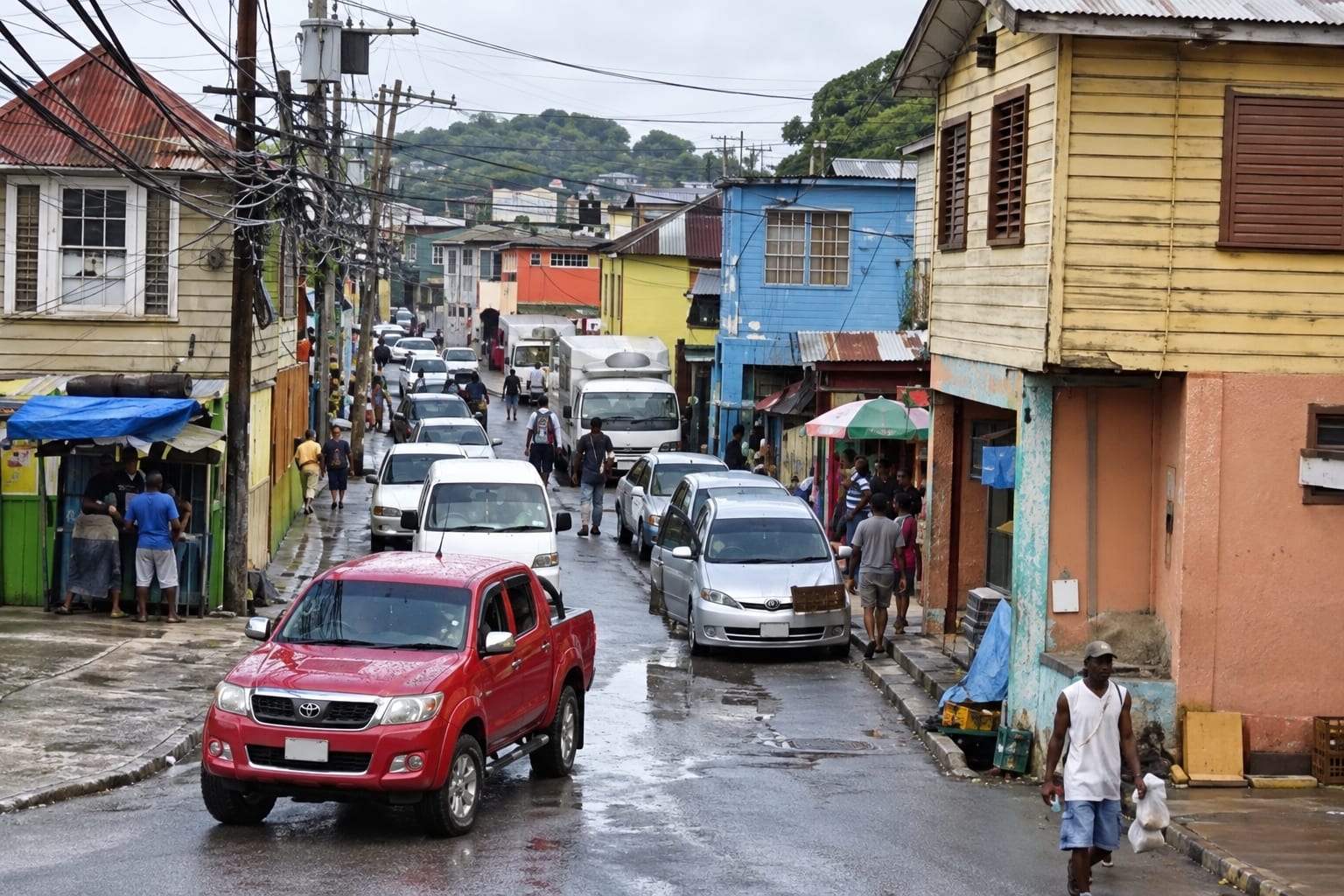 Traffic in Lucea