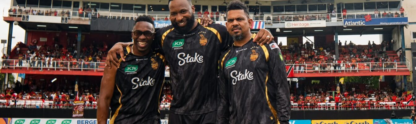 Bravo, Pollard and Narine cricket stand