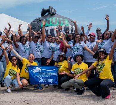 JET staff and Volunteers at JET's Flagship cleanup