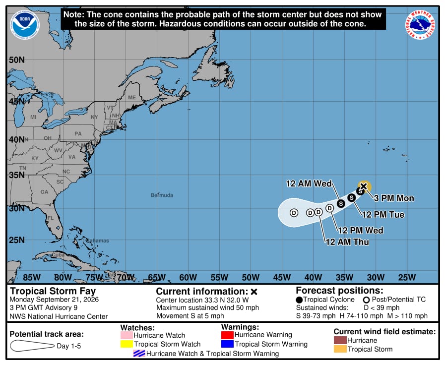 tropical Storm Fay