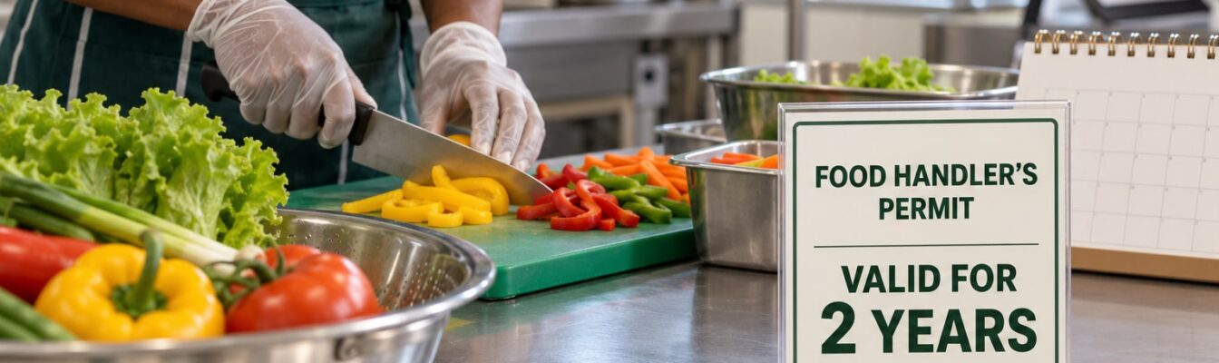 Two-year Jamaican food handler permit