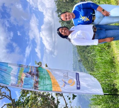 Photo- JCDT Executive Director, Ms McIntosh and Director at the JEP Group, Melissa Newman