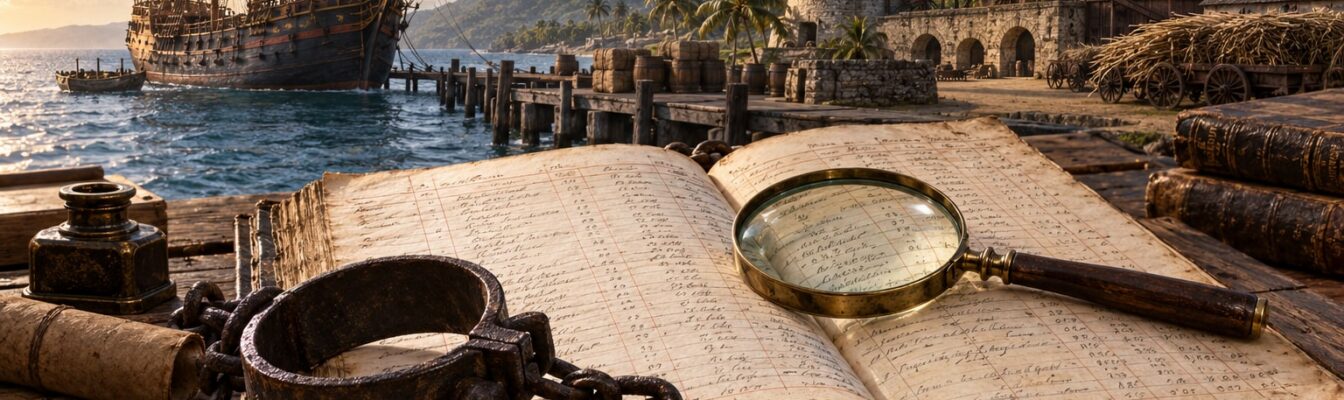 Ledger, Shackles, and Atlantic Evidence