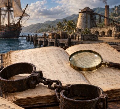 Ledger, Shackles, and Atlantic Evidence