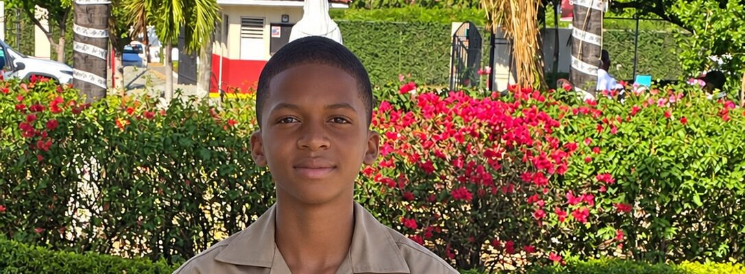 Faithfully restored schoolboy portrait
