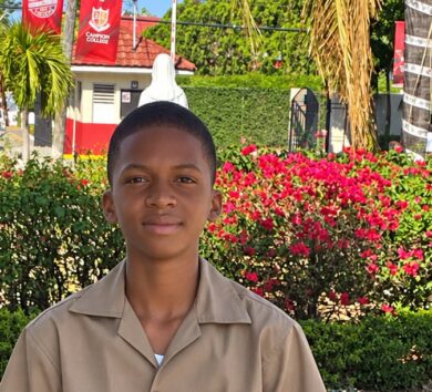 Faithfully restored schoolboy portrait