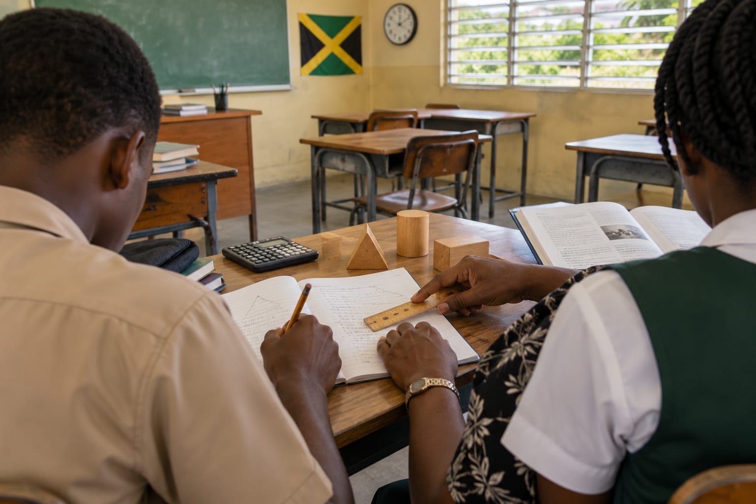 Focused learning in a Jamaican classroom (1)