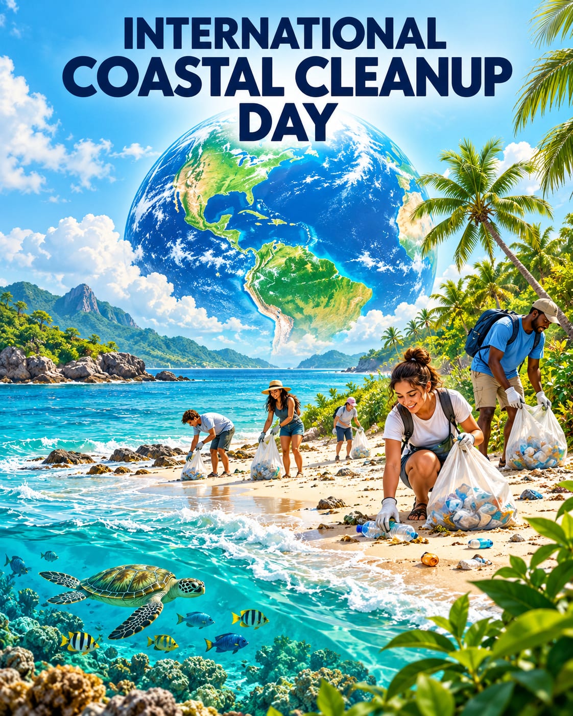 International coastal cleanup day poster
