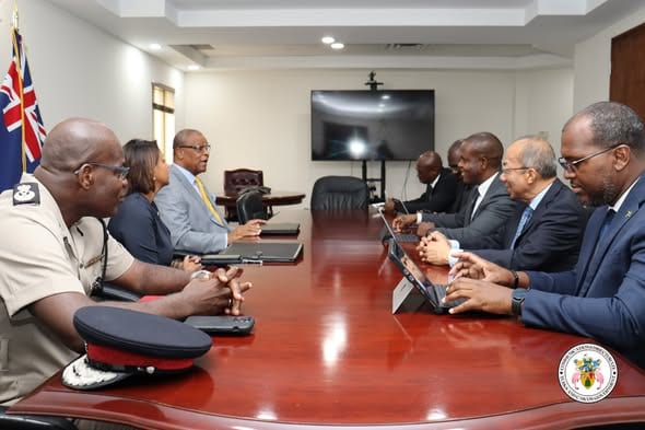 Jamaica's delegation meeting with TCI on security and cooperation matters