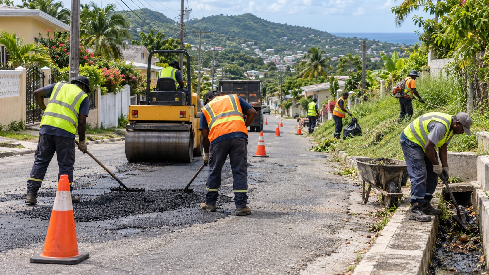 Jamaica's roadside crews prepare for the holidays