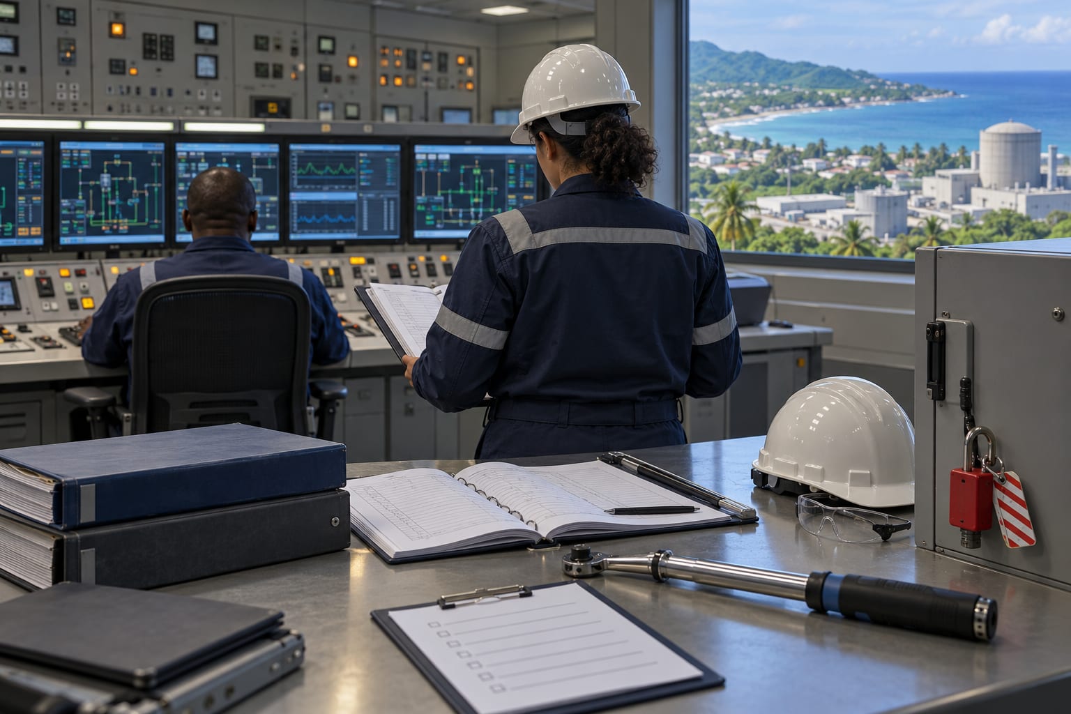 Nuclear control room inspection logbook