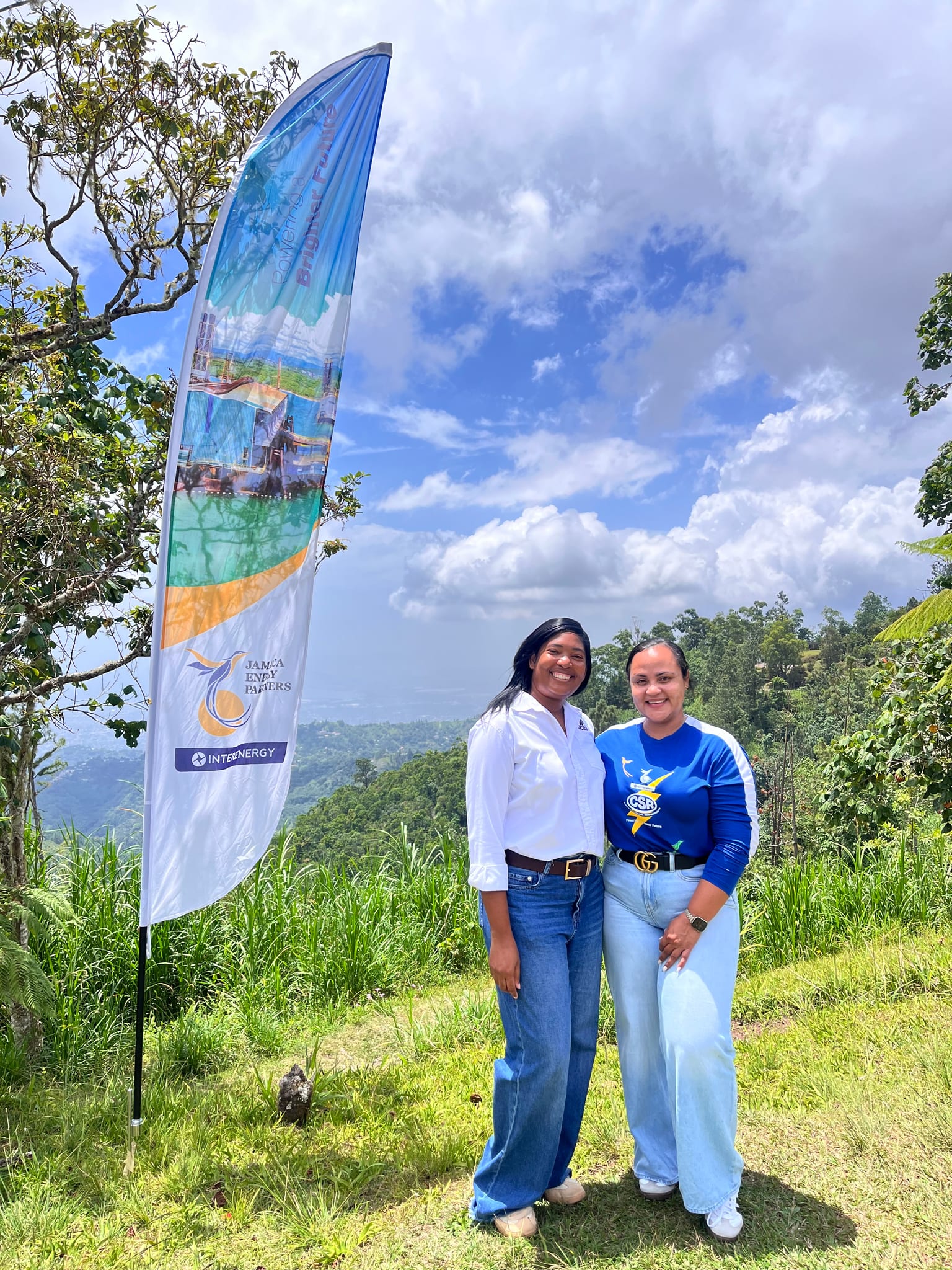 Photo- JCDT Executive Director, Ms McIntosh and Director at the JEP Group, Melissa Newman