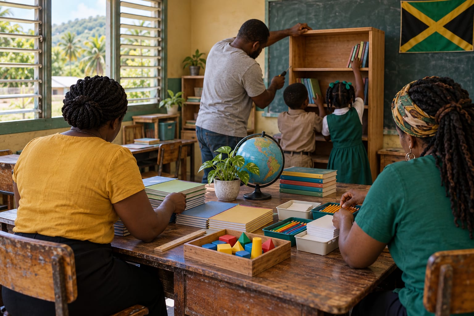 Together in a Jamaican Classroom