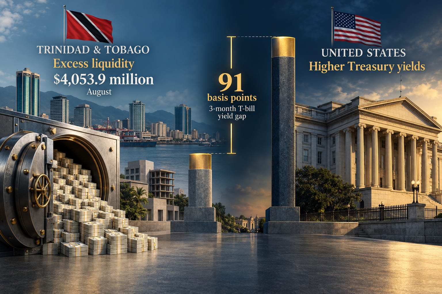 Trinidad’s Excess Cash, Wider Treasury Yield Gap