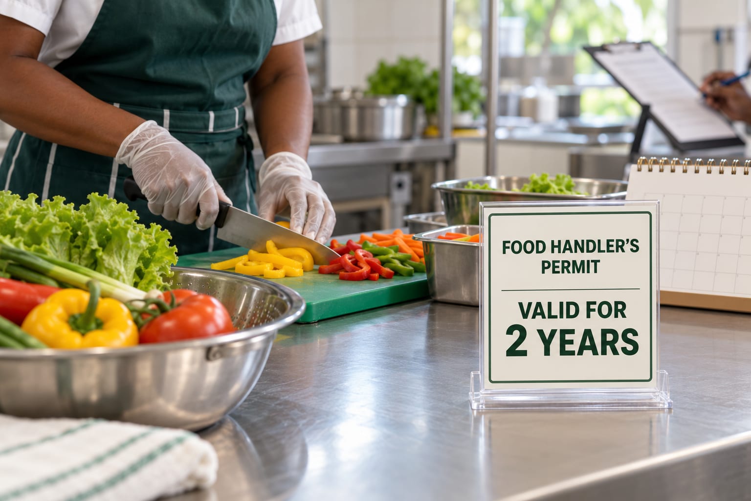Two-year Jamaican food handler permit